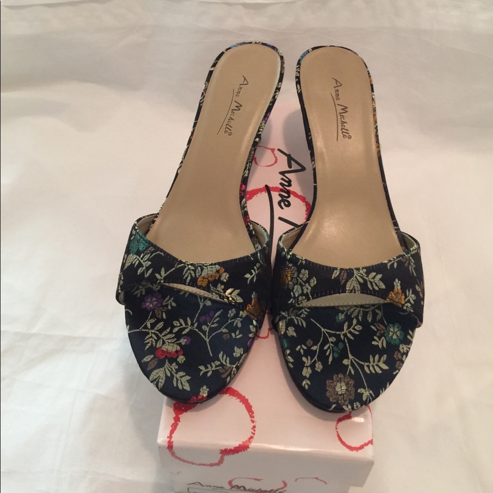 Oriental Print Mule/Slide
